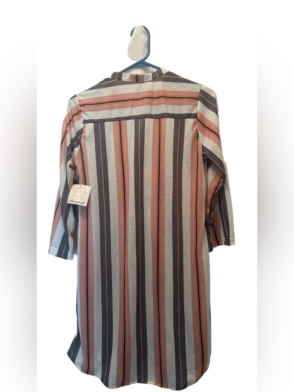 Striped Button-Down Tunic - Picture 2 of 3